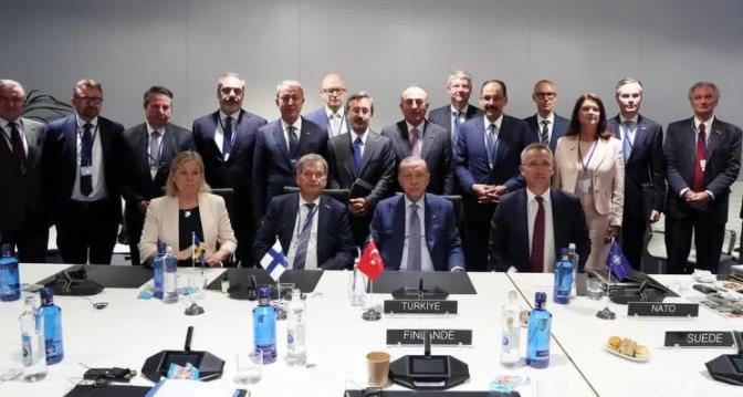 土耳其同意瑞典和芬兰加入北约