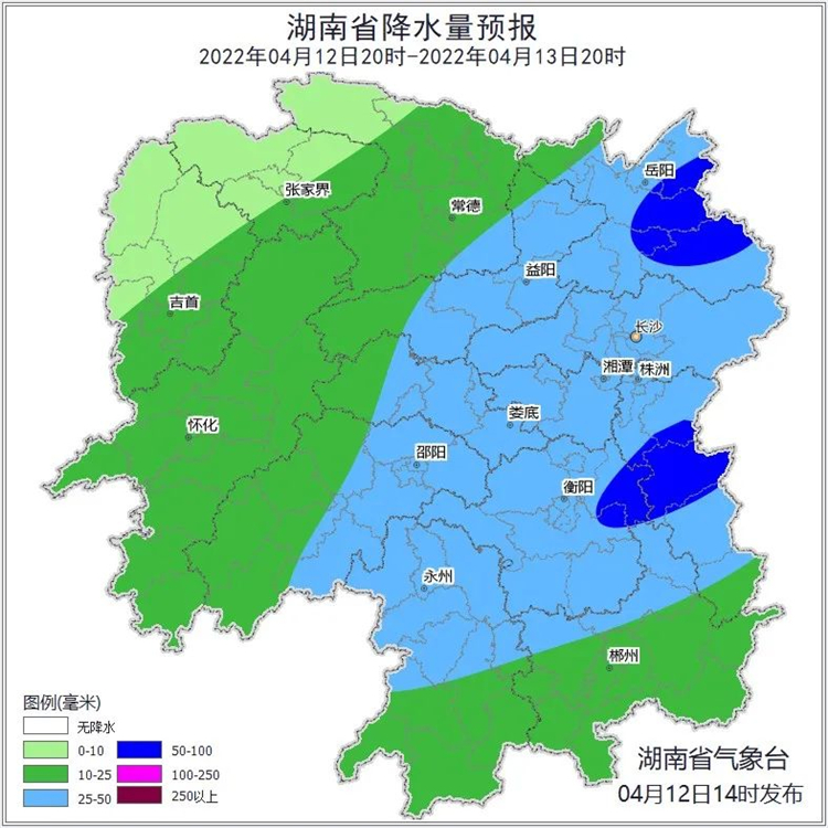 郴州北部部分大雨,其中嶽陽市區,臨湘,平江,汨羅,醴陵,攸縣,衡東,衡南